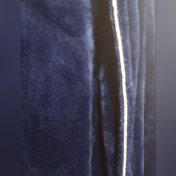 Liz Claiborne Luxury Plush Shawl Collar Robe Navy Blue size XL - Picture 8 of 9